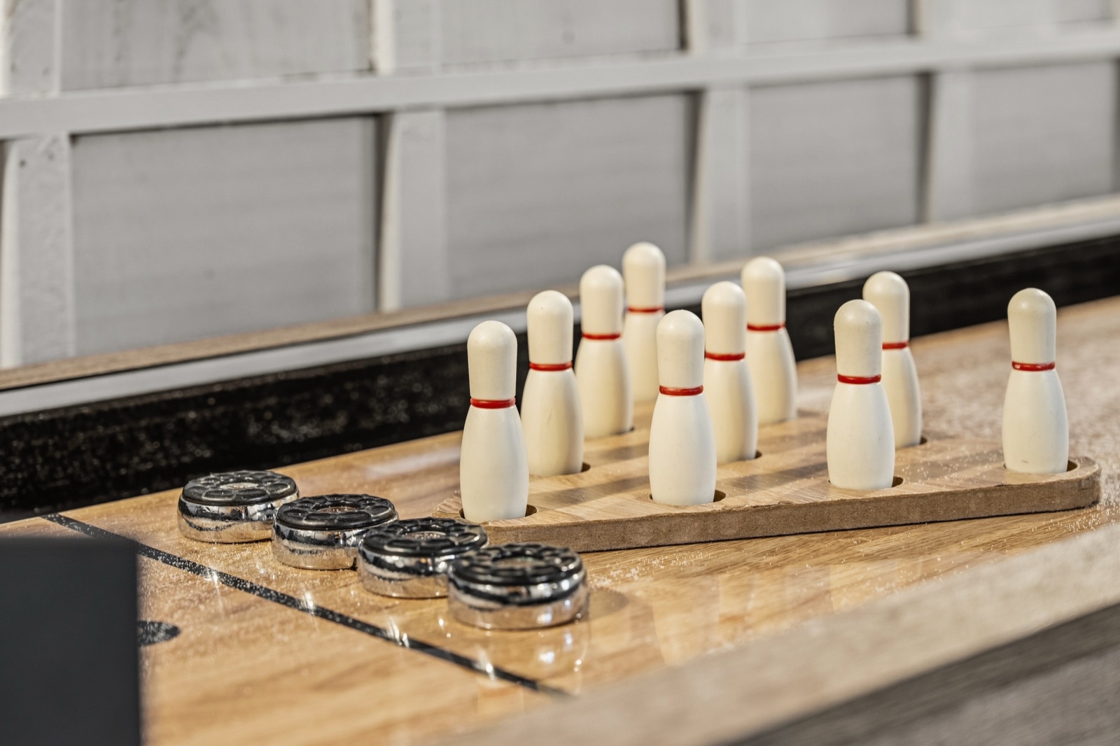 Hideaway Hollow shuffleboard table
